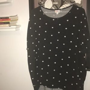 LuLa Roe Polka Dot Hi Low Tunic